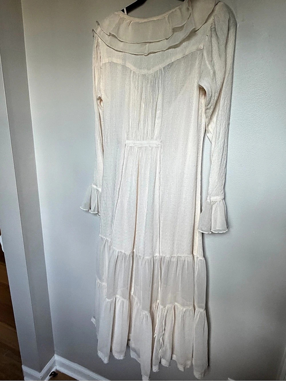 Free People Forever Free Maxi Dress Cream Small NWT - Picture 6 of 6